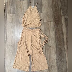 Zara knit 2 piece set top and pants